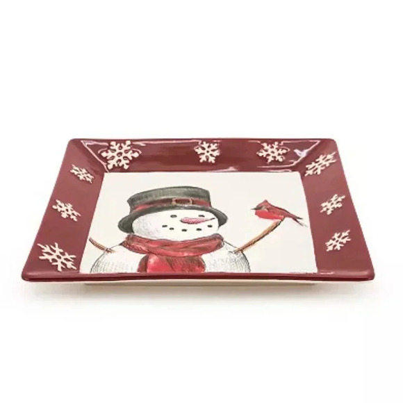 St. Nicholas Square Yuletide Ceramic Square Plate - Picture 2 of 2
